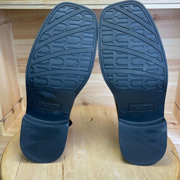 Unlisted By Kenneth Cole Leather Mens Size 10 M Oxford Shoes Black - Picture 7 of 8